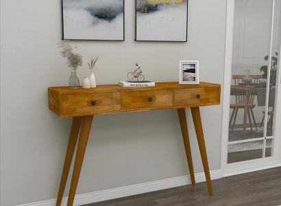 Moderne Hoogwaardige Consoletafel Bruine Houten Tafel Woonkamer Designer Meubels