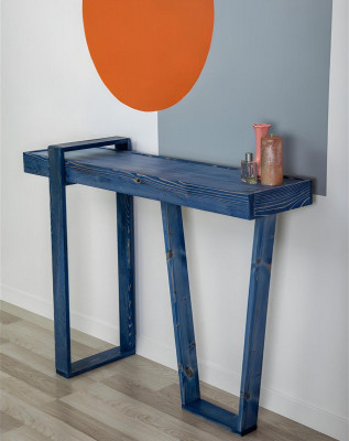 Stijlvolle console tafel blauw woonkamer console moderne designer dressoir