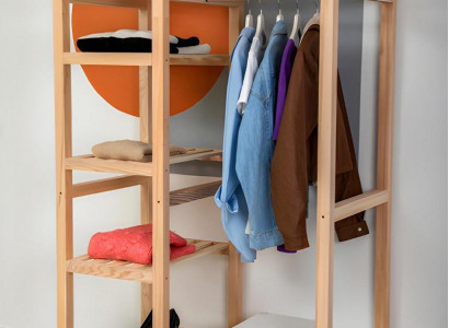 Kapstok Kledingrek Stand Hangen Luxe Modern Hout Hal Garderobe