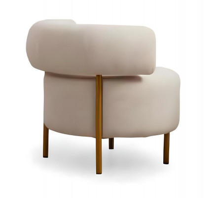 Luxe cocktaillstoel Moderne 1-zitter logeerkamer textielen zitmeubel