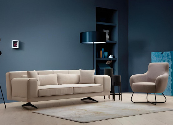 Stijlvolle witte eenzitter woonkamer effen fauteuil luxe meubels