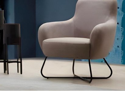 Stijlvolle witte eenzitter woonkamer effen fauteuil luxe meubels