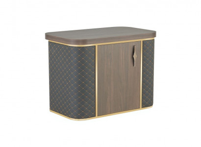 Dressoir Twee-kleurig Bruin Zwart Modern Design Stijl Werkkamer Hout