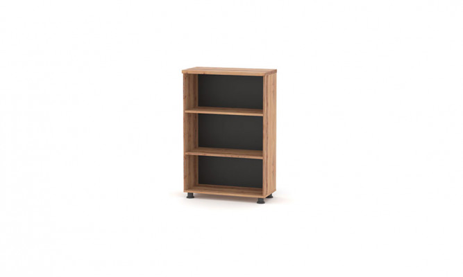 Archiefkast Legplank Zwart Bruin Tweekleurig Kantoor Modern