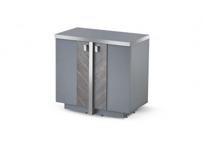 Commode Modern Design Stijl Grijs Dossierkast Effen Opbergruimte Deuren