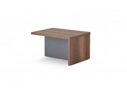 Salontafel bruin grijs twee kleurig rechthoekig vorm werkkamer modern