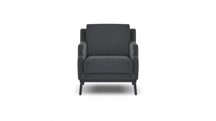 Werkkamer-set 3-delig 3-zits fauteuil salontafel modern donkergrijs