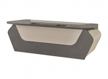Bureautafel Grijs Twee kleuren Modern Rechthoekig Design Stijl Werkruimte