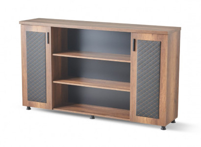 Archiefkast Dressoir Bruin Zwart Tweekleurig Modern Kantoor