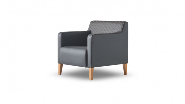 Werkplaatsset 5-delig Zwart 2x 3-zits 2x Fauteuil Bruin Salontafel
