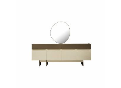 Bruin-beige keukenbuffet designer eetkamer meubel luxueuze commode