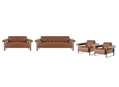 Chesterfield bank knopen sofa’s 4-delig 3-zits 2-zits fauteuil modern