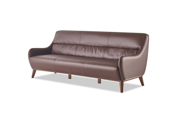 Compleet bankstel 3-zits 2-zits fauteuil bruin klassiek bankstel leer.