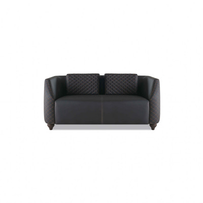 Compleet set 3-zits 2-zits fauteuil salontafel lederen sofa's leer hout