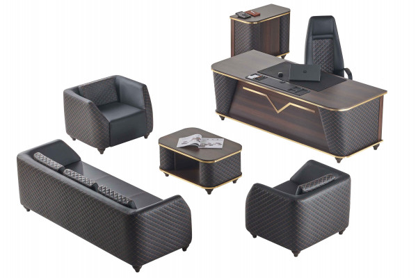 Bureau Compleet Kantoortafel Dressoir Banken Kantoorinrichting Hout