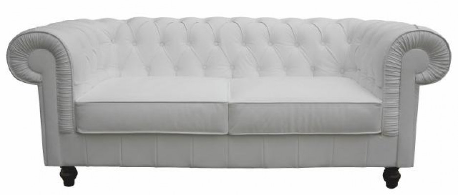 Chesterfield Textiel Bankstel Leren Stof Bank 3-zits Bankstel Lederen Bank NIEUW