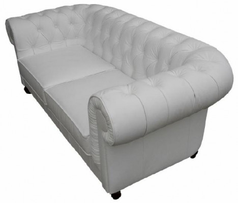 Chesterfield Textiel Bankstel Leren Stof Bank 3-zits Bankstel Lederen Bank NIEUW