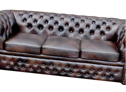 Chesterfield Sofa Bank Leren Bankstel Bekleding Leicester Woonkamer Banken Nieuw
