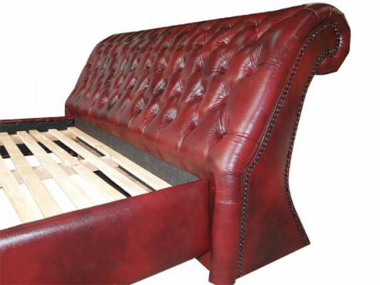 Chesterfield Big Bett Gestoffeerd Bed Tweepersoonsbed Antiek Elegant Koninklijk Bed NIEUW