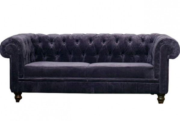 Edele designer Chesterfield bank stoffering zitbank zitting textiel stof set fluweel