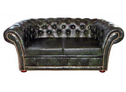 Chesterfield bankstel sofa zithoek 3-zits bekleding leren banken nieuw LEICESTERII