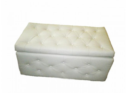 Hocker Chesterfield Bijzetkruk Ottomaan Bank Leder Stof Textiel CHESTER17