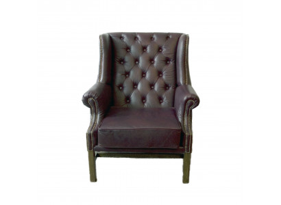 Chesterfield oorfauteuil fauteuil bank relax bekleding designer banken nieuw KINGS3
