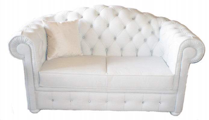 Chesterfield 3-zitsbank met slaapfunctie Sofa Couch Bekleding Set Nieuwe Bankstellen!!