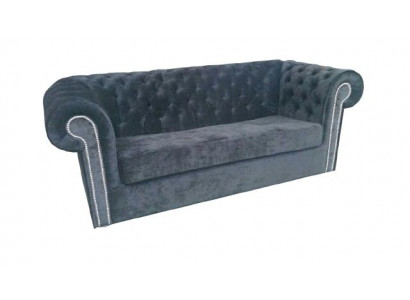 Chesterfield fluwelen stoffen sofa bankstel bekleding 3-zits klassieke banken nieuw