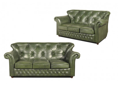 Chesterfield Meubel Bank XXL Gestoffeerde Banken Zithoek Leer Textiel Stof Nieuw