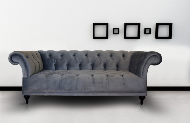 Chesterfield Sofa Bekleding Designer Banken Sofas Set Textiel Stof Textiel 1