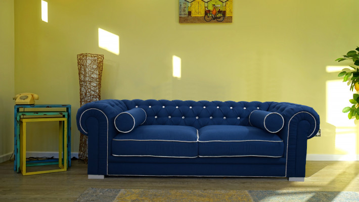 Chesterfield Sofa 3 ZITTER Bekleding Designer Banken Sofas Set SL Sofa 5