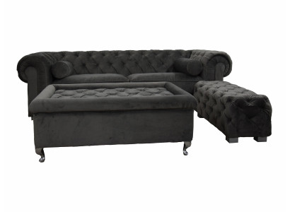 Chesterfield Bank 3 ZITTER Bekleding Designer Banken Sofa's Set SL Bank 19