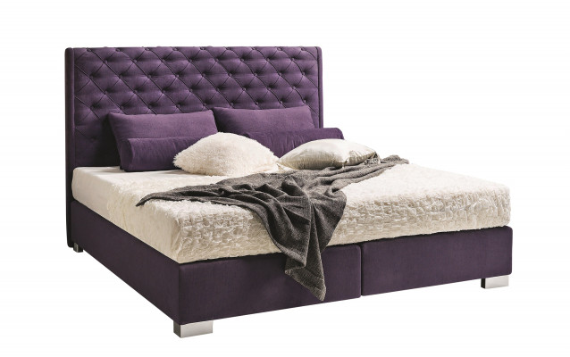 Ontwerp gestoffeerd bed bedden leer dubbel hotel echtelijke slaapkamer boxspring box nieuw