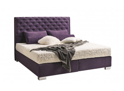 Ontwerp gestoffeerd bed bedden leer dubbel hotel echtelijke slaapkamer boxspring box nieuw