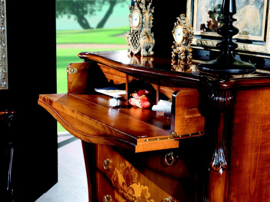 Italiaanse commode dressoir handbeschilderde kast luxe dressoir Italiaans hout