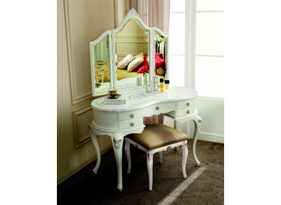 Meubels barok houten tafels console tafel spiegel Italiaanse kaptafel 2-dlg.