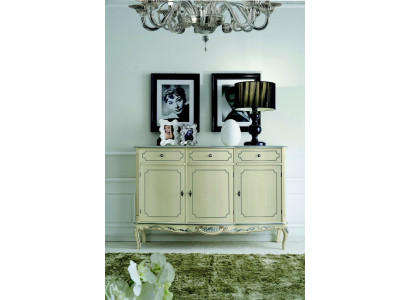 Ontwerp meubels in klassieke stijl wit houten dressoir Italiaans.