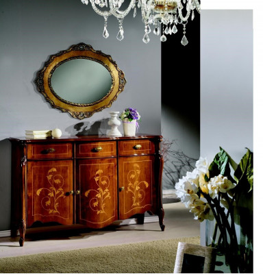 Meubelstijl Barok 2-delige set luxe hout Italiaanse luxe meubel commode