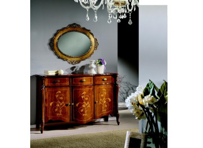 Meubelstijl Barok 2-delige set luxe hout Italiaanse luxe meubel commode