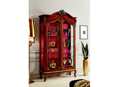 Vitrine Houten Kast Glazen Kasten Italiaanse Stijl Meubels Dressoir Plank Barok