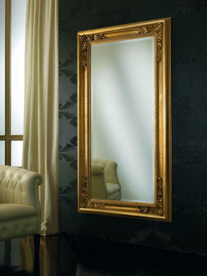 Moderne Grote Spiegel Wandspiegel Echte Houten Frame Hangspiegel Luxe Meubels Nieuw