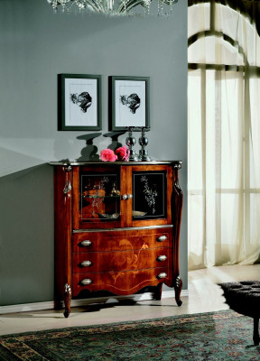 Luxe meubels hout glas stijl barok kast commode kasten ontwerper.