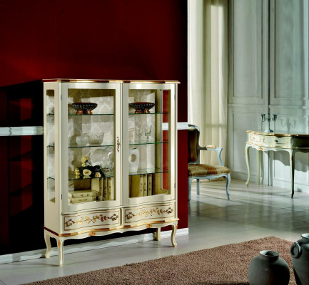 Ontwerp houten kast vitrinekasten kasten Italiaanse luxe meubels dressoir barokstijl