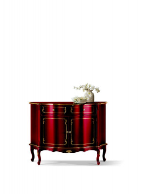 Luxe Italiaanse houten meubels commode Rood buffetkast Woonkamer