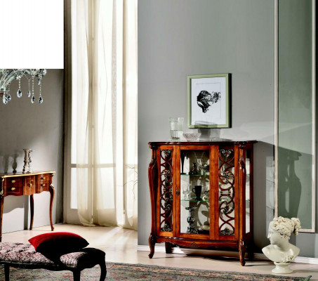 Ontwerp meubels hout luxe klassieke stijl barok vitrine Italiaanse meubels dressoir.