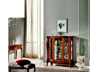Ontwerp meubels hout luxe klassieke stijl barok vitrine Italiaanse meubels dressoir.