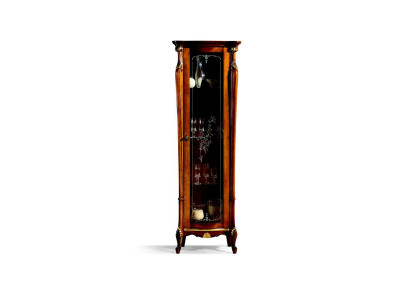 Elegante Design Glasvitrine Houten Klassieke Stijl Barok Vitrines Italiaanse Meubels Nieuw