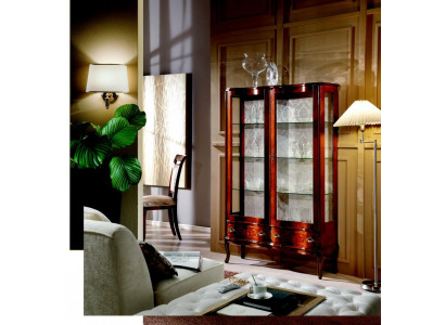 Meubels Klassieke Luxe Vitrine Antieke Stijl Barok Rococo Glazen Kast Woonkamer Nieuw