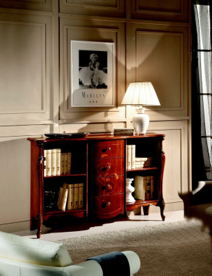 Woonkamermeubels Klassieke barokstijl Commode Boekenkast Hout